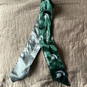 Michigan State hair ribbon